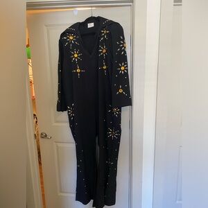 extra large Elvis jumpsuit with gold, yellow stones, Cape, and belt! 🥲